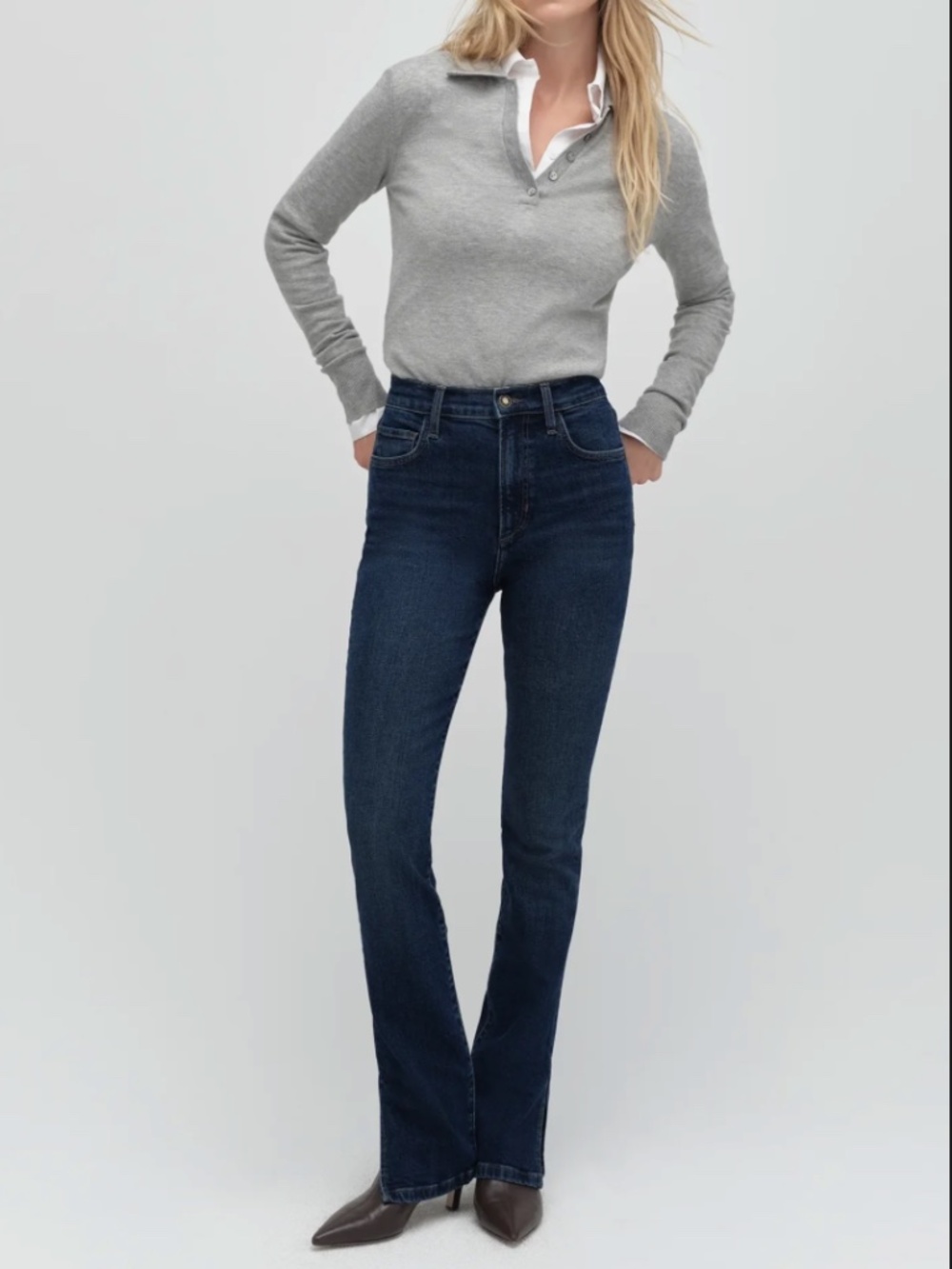 Favorite Daughter The Valentina Tower Super High Rise Cigarette Jeans 23 Dark